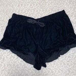Victoria’s Secret ruffle velvet shorts